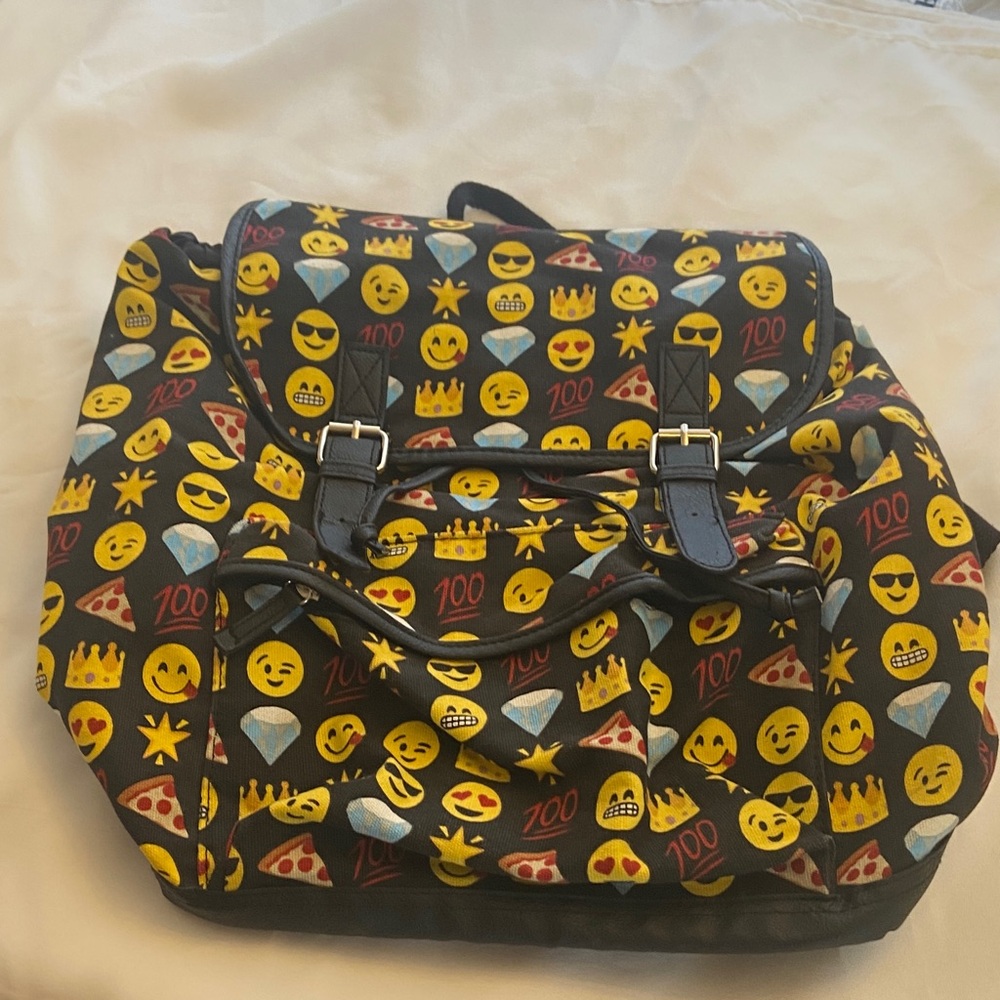Emoji Print Backpack